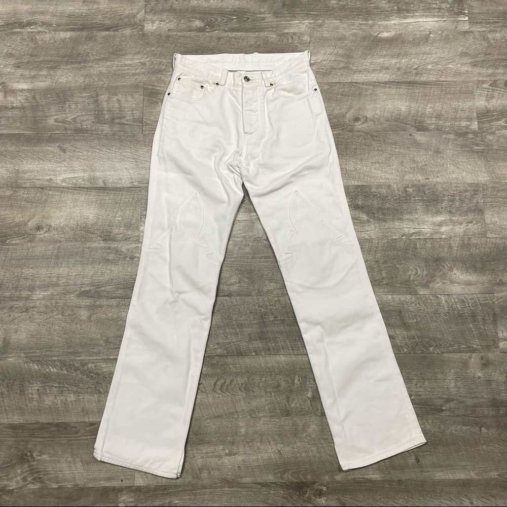 Authentic chrome hearts double knee denim